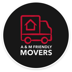 A & m friendly movers logo.