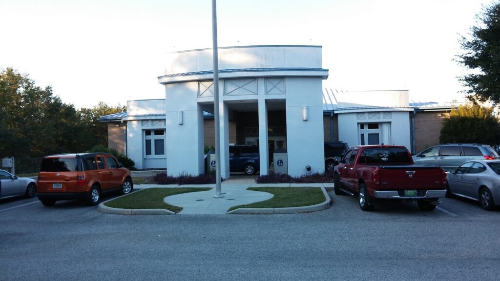 Front of the Bloomingdale Regional Public Library in Bloomingdale, Florida