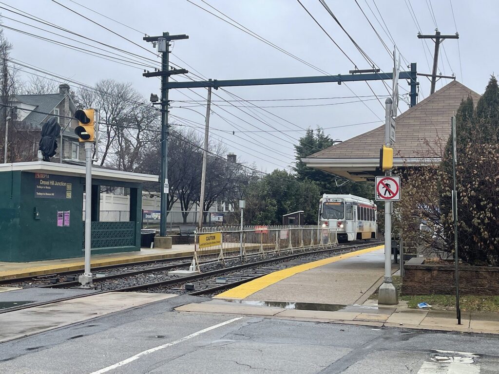 Drexel Hill Junction trolley station in Drexel Hill, PA