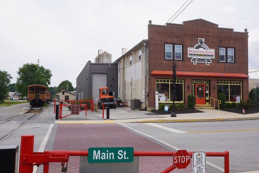 Northern Central Railway of York station building on Main Street in New Freedom, Pennsylvania