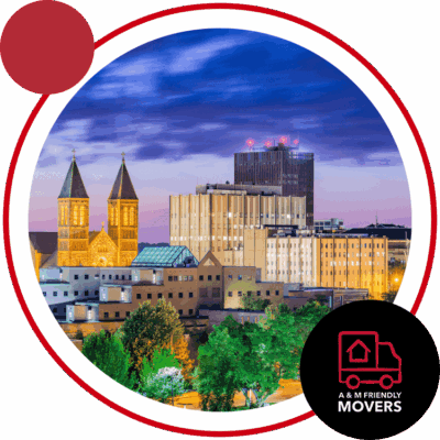 Image of Akron, where A & M Friendly Movers provides moving services.
