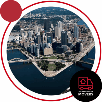 Image of Pittsburgh, where A & M Friendly Movers provides moving services.
