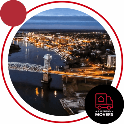 Image of Wilmington, where A & M Friendly Movers provides moving services.